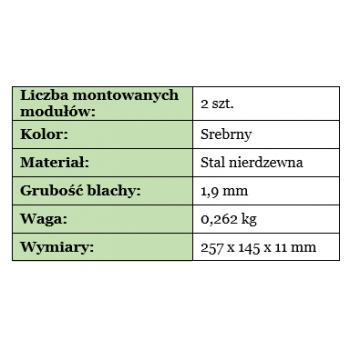 RAMKA NATYNKOWA 2-MODUŁOWA DAHUA VTOF002